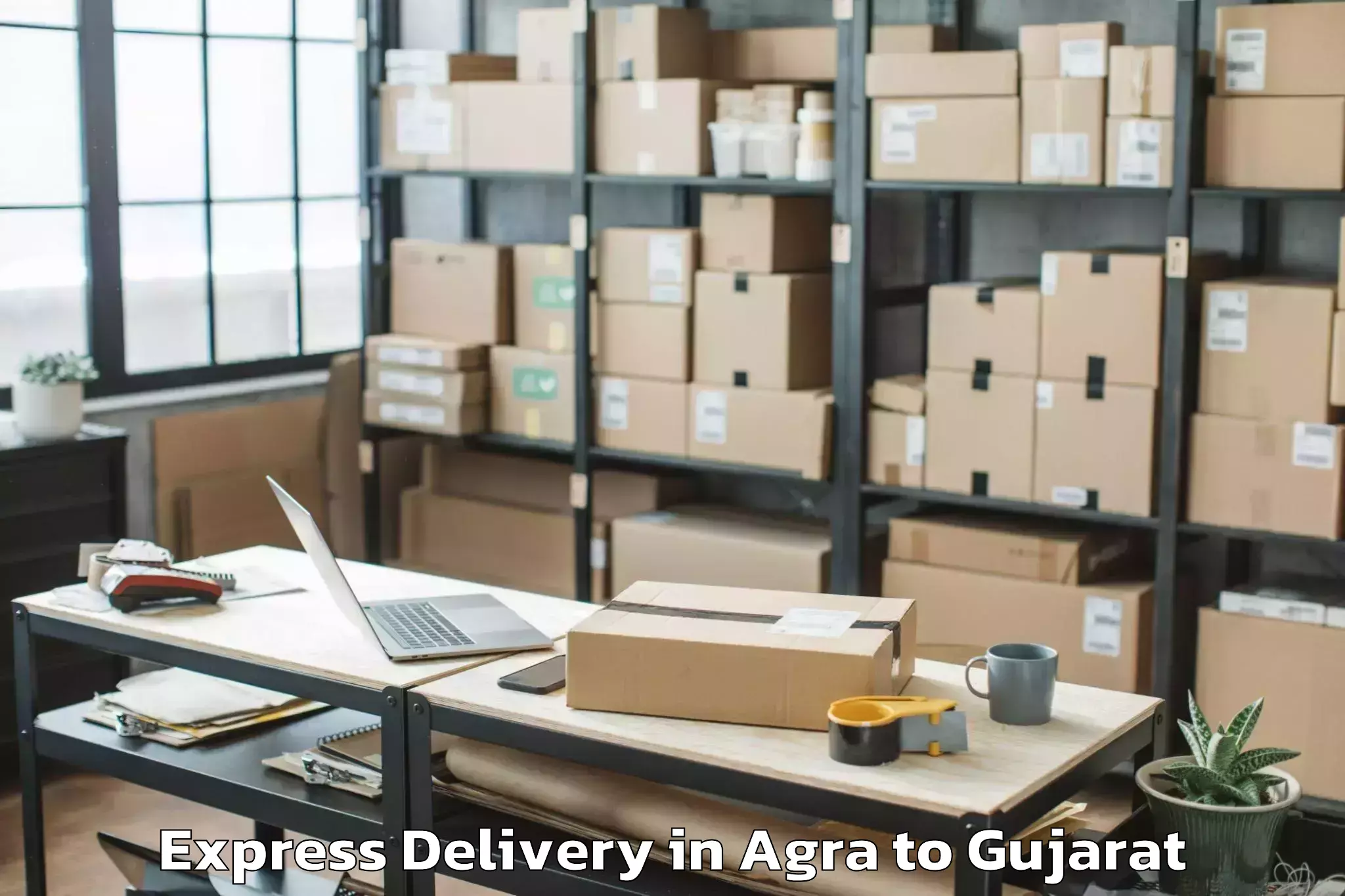 Book Agra to Padra Express Delivery Online